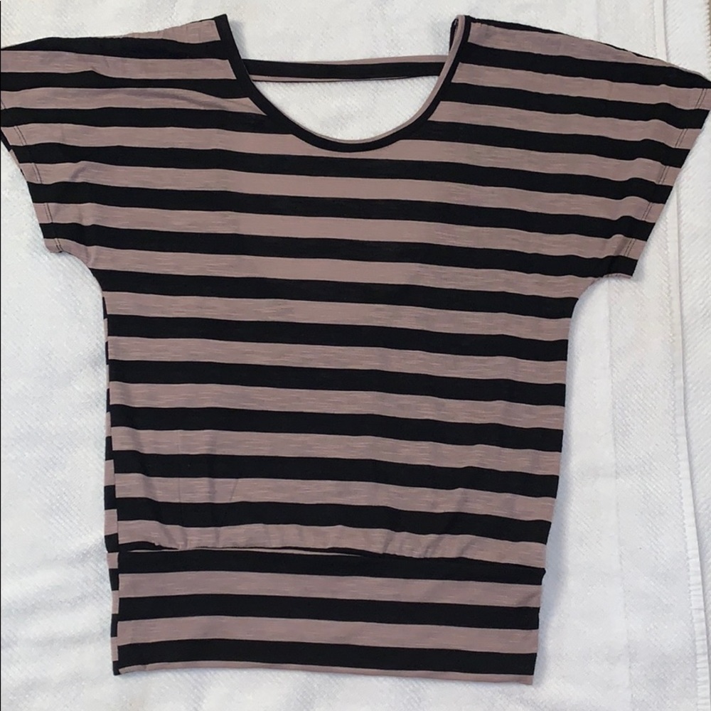 Black and brown top